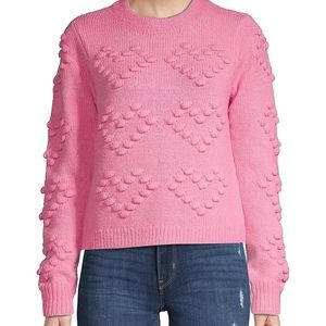 Cotton candy Crewneck Pom-Pom Sweater